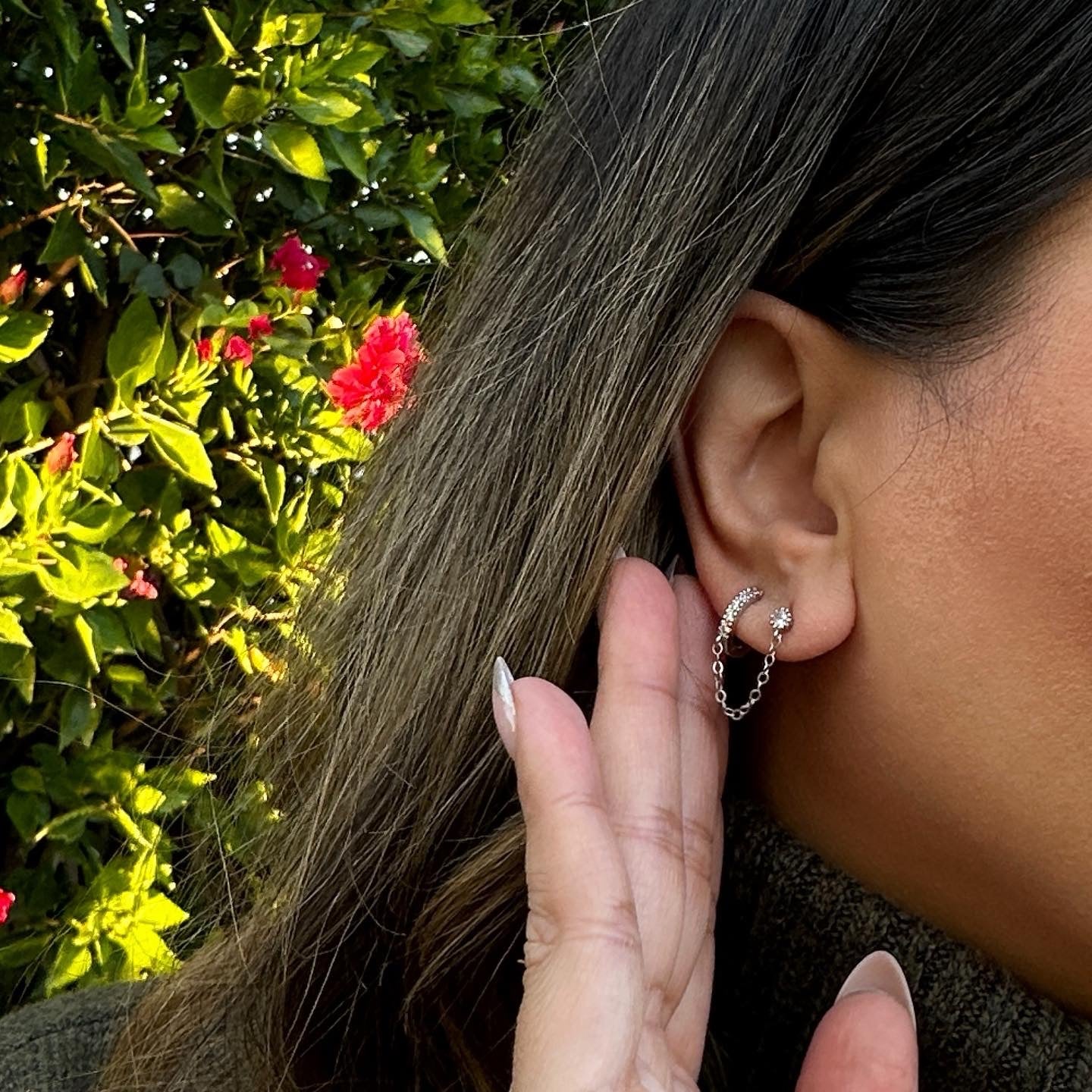 Hooked On You Chain Earring