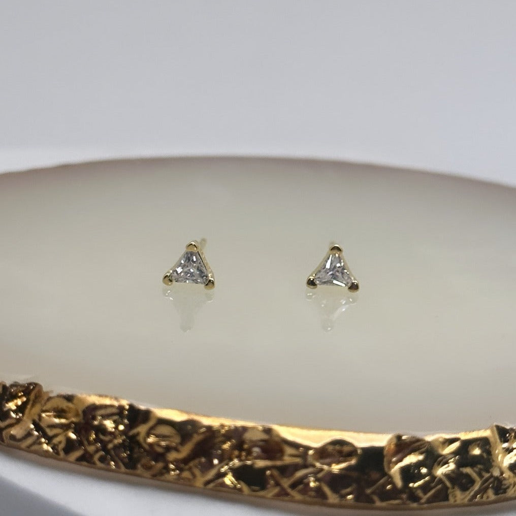 Gold Triangle Stud