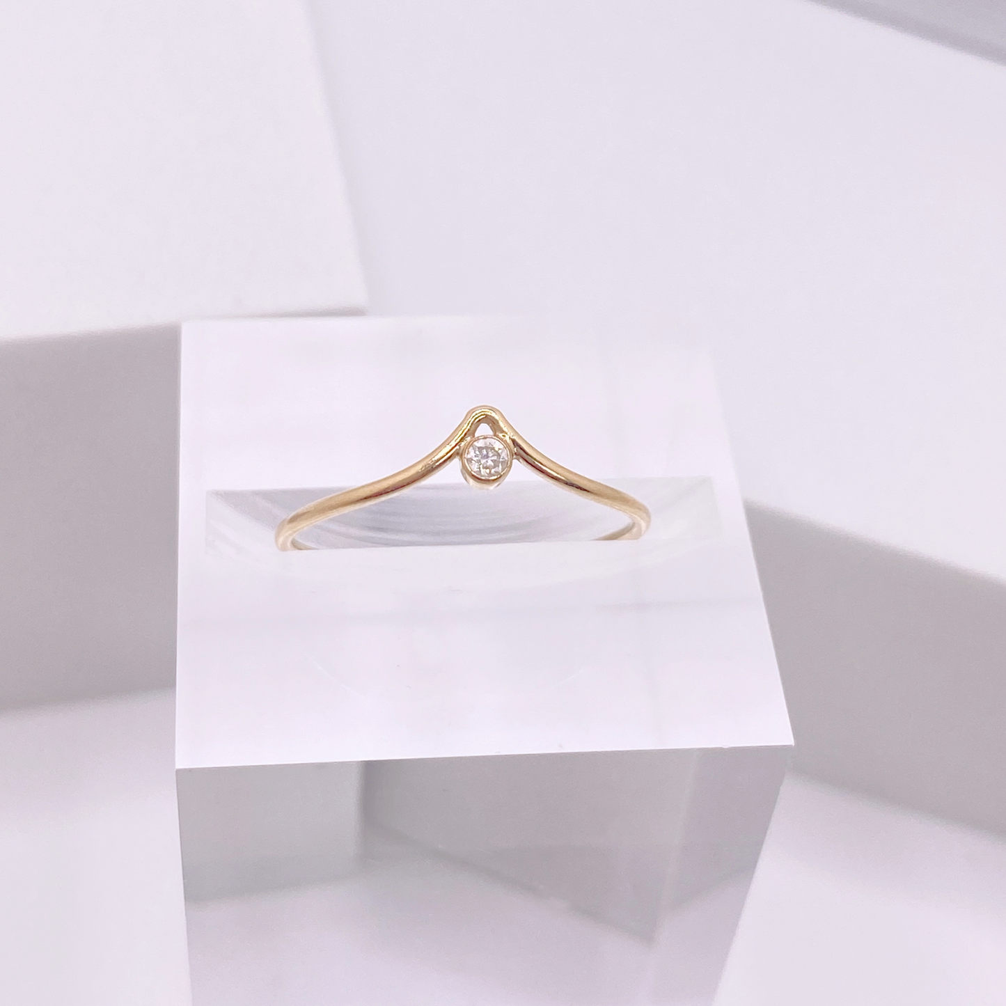 Chevron Clarity Ring