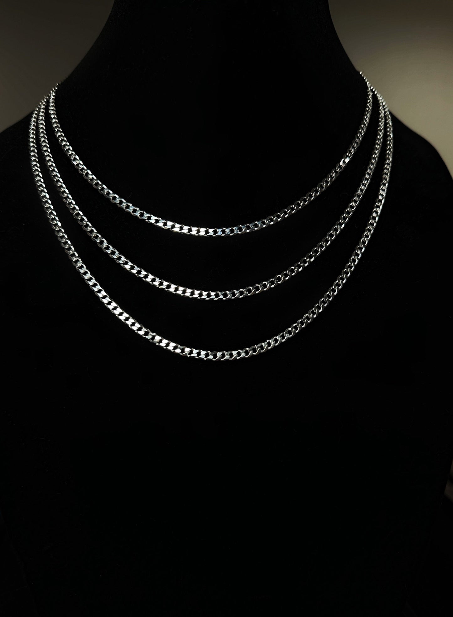 Silver Cuban Link Necklace