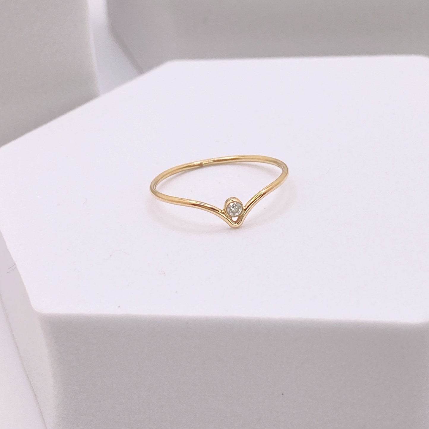 Chevron Clarity Ring