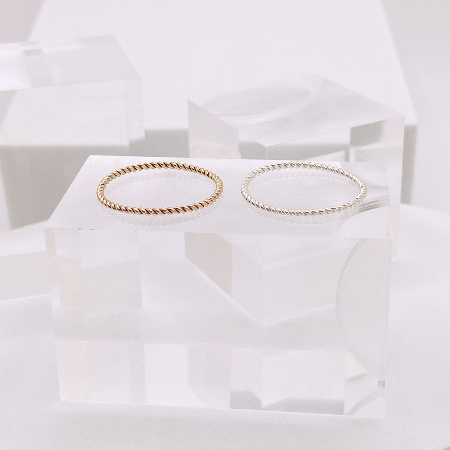 Twist Ring Gold/Sterling Silver