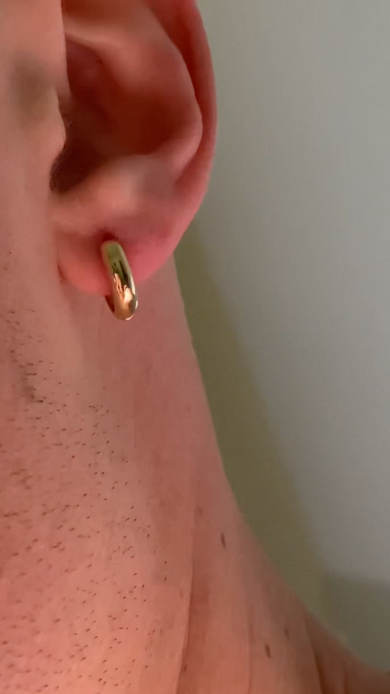 Small Huggie Gold