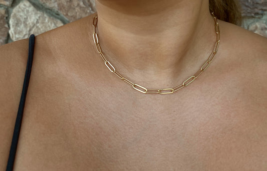 Bold Paperclip Necklace